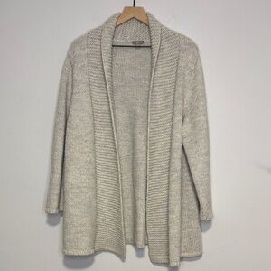 J. Jill Alpaca Blend Open Front Chunky Knit Cardigan Sweater 1X